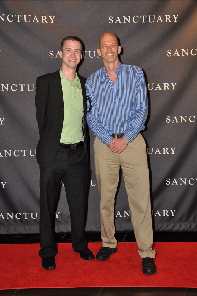 Josh Ingle and Addison Cavanaugh at the Sanctuary premiere